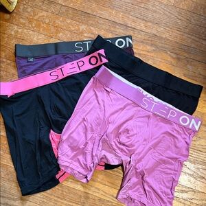 Men's Boxer Briefs - Black and Pink